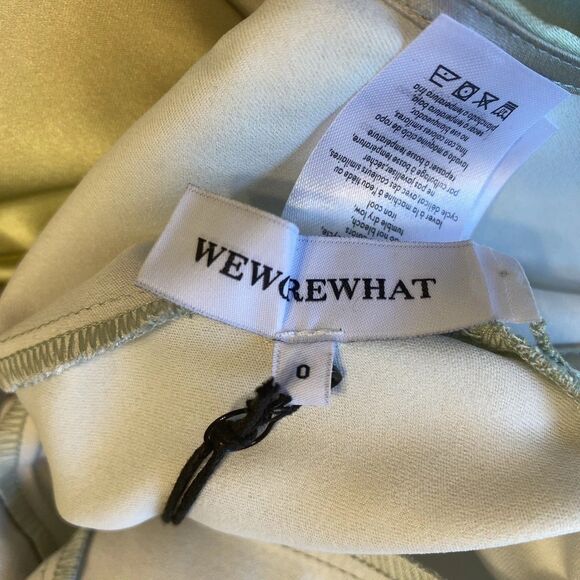 WeWoreWhat Slip Maxi Satin Dress XS Rainbow Babydoll Flowing Tiered Dainty Party - Picture 5 of 11